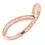 Thumbnail: 14K Rose Gold Contour Band