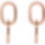 Thumbnail: 14K Rose Gold Interlocking Oval Earrings