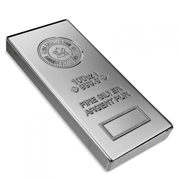 100 oz silver bullion bar