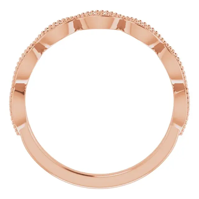 Thumbnail: 14K Rose Gold 1/8 CTW Natural Diamond Anniversary Band