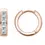 Thumbnail: 14K Rose Gold 9/10 CTW Natural Diamond Hoop Earrings