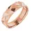 Thumbnail: 14K Rose Gold 6 mm Patterned Mens Wedding Band