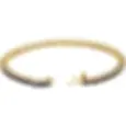 14K Yellow Gold Natural Blue Sapphire Line 7" Bracelet