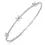 Thumbnail: 14K White Gold 0.40Ct Diamond Flower Station Flexi Bangle