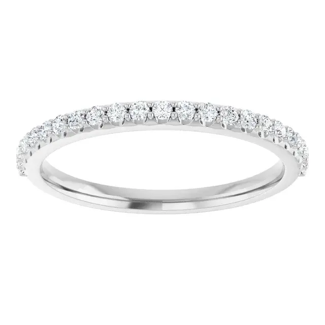 1.8 mm Natural Round Cut Diamond 1/4 CTW Anniversary Band