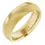 Thumbnail: 14K Yellow Gold 6 mm Half Round Knurl Design Mens Wedding Band