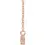 Thumbnail: 14K Rose Gold .33 CTW Natural Diamond Scattered Bar 18 Inch Necklace