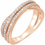 Thumbnail: 14K Rose Gold 1/2 CTW Natural Diamond Criss-Cross Ring