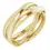 Thumbnail: 14K Yellow Gold Three Band Rolling Ring