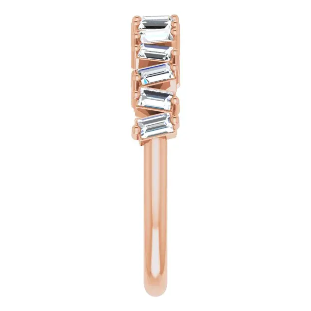 Thumbnail: 14K Rose Gold 1/2 CTW Natural Diamond Anniversary Band