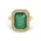 Thumbnail: 14K Yellow Gold 5.80ct Emerald Cut Double Halo Ring
