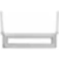 14K White Gold 3/8 CTW Natural Diamond Rectangle 16-18" Necklace