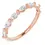 Thumbnail: 14K Rose Gold 4x2 mm Natural Diamond Marquise Anniversary Band