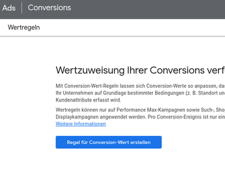 Google Ads PerfMax - Gewichtung