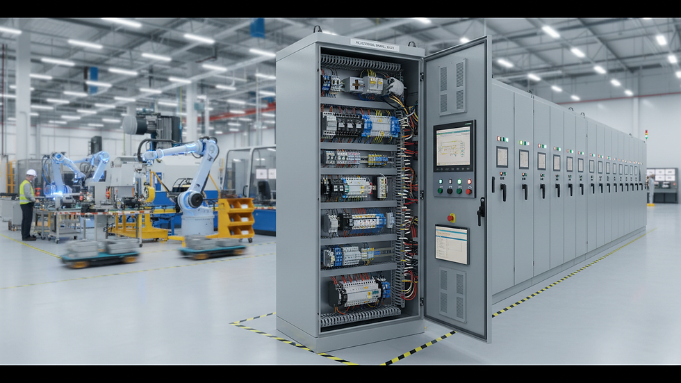Yakın çekim Siemens TIA Portal ekranında PLC programlama