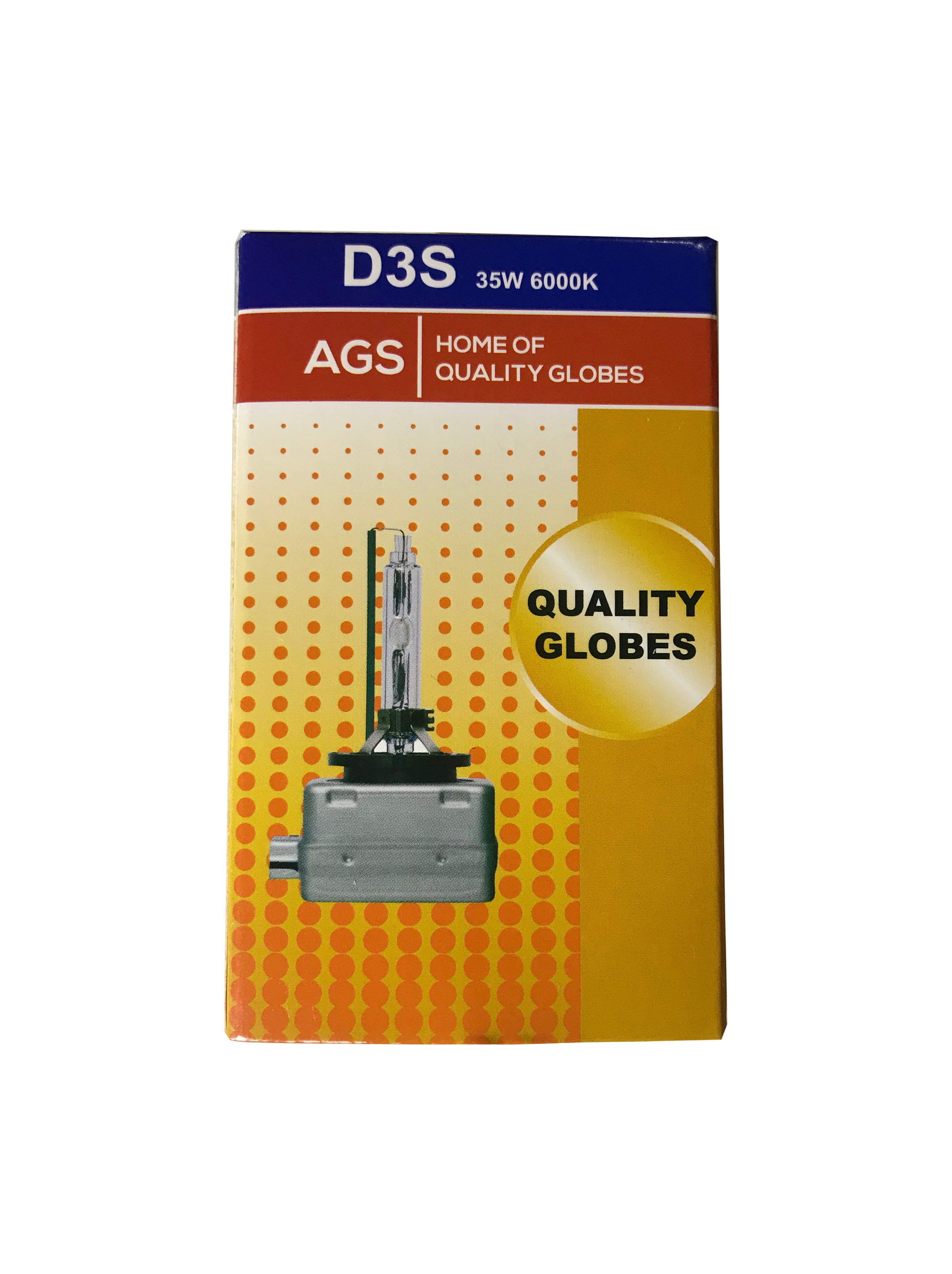 AGS D3S 6000K 12V HID Headlight Globe