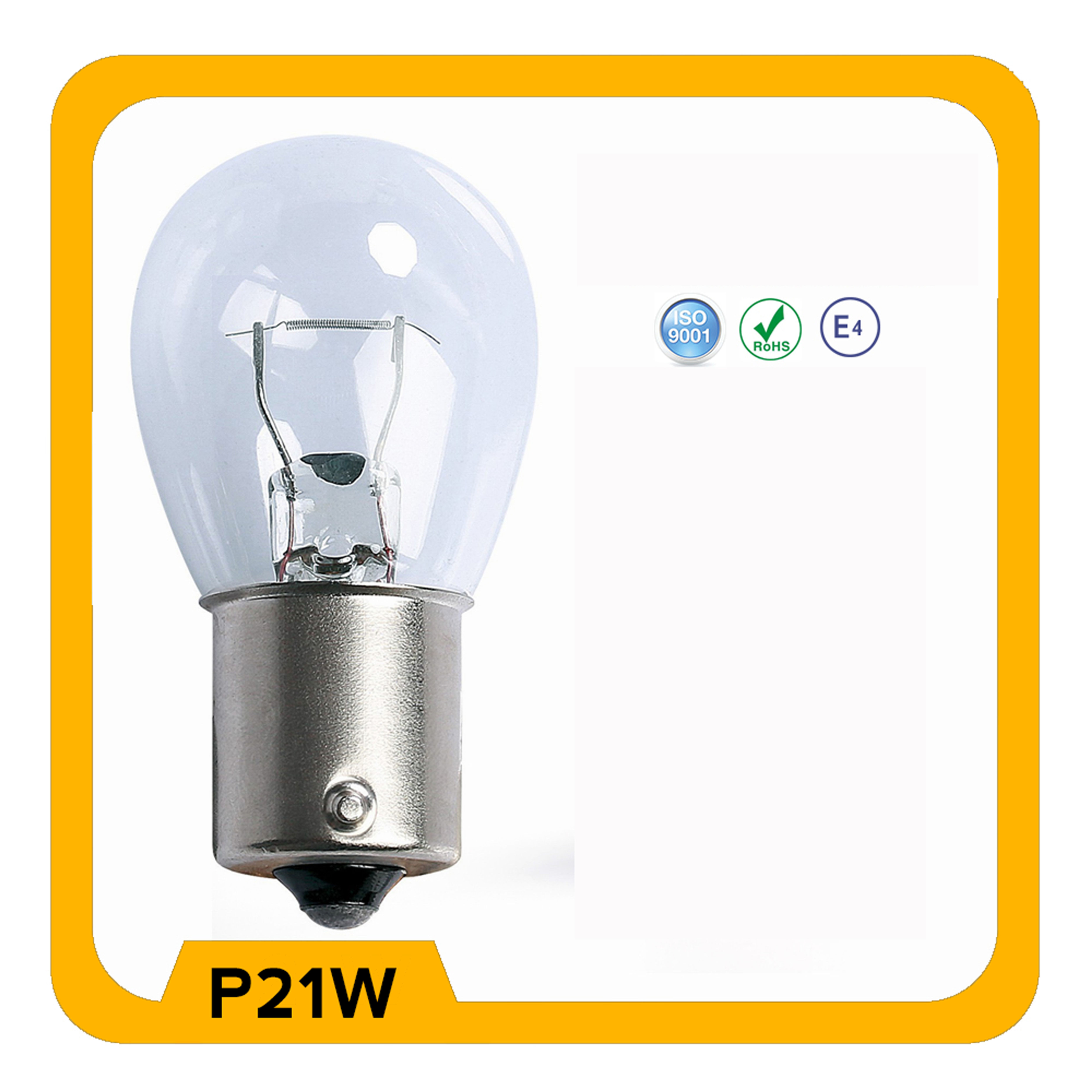 AGS P21W BA15S 12V Spin Single Bayonet Globe (Pack of 10)