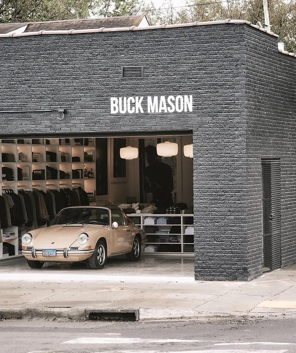 Buck Mason in my hometown, where I fell in love with the brand and had so many amazing experiences. This stylish spot, known for its new coffee shop, is my favorite location by far :p