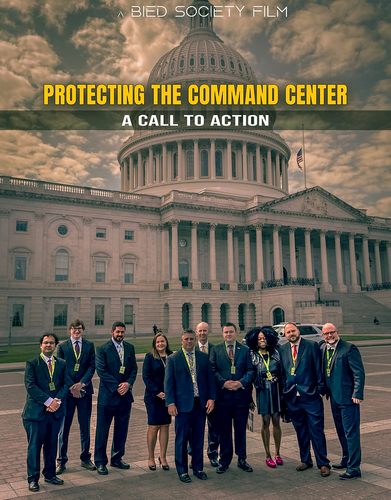 Command Cneter Sign Protecting the Command Center