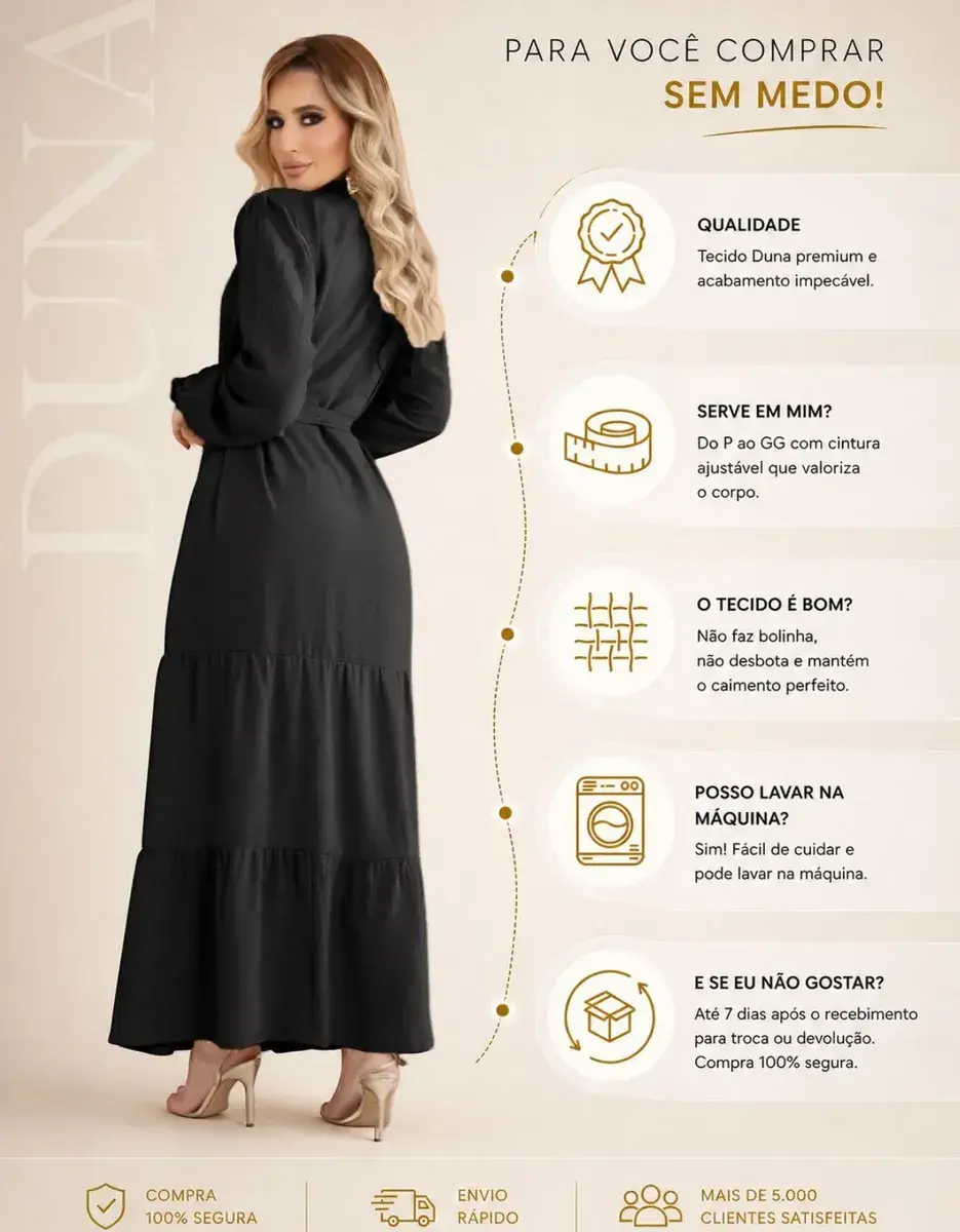 Miniatura: Vestido Longo Feminino Festa Elegante Premium