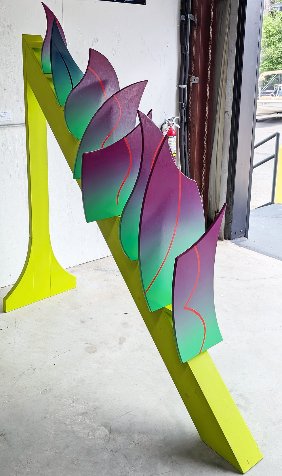 Miniature : Ray Burggraf | Light-Struck Stagger - Yellow-Green (L)