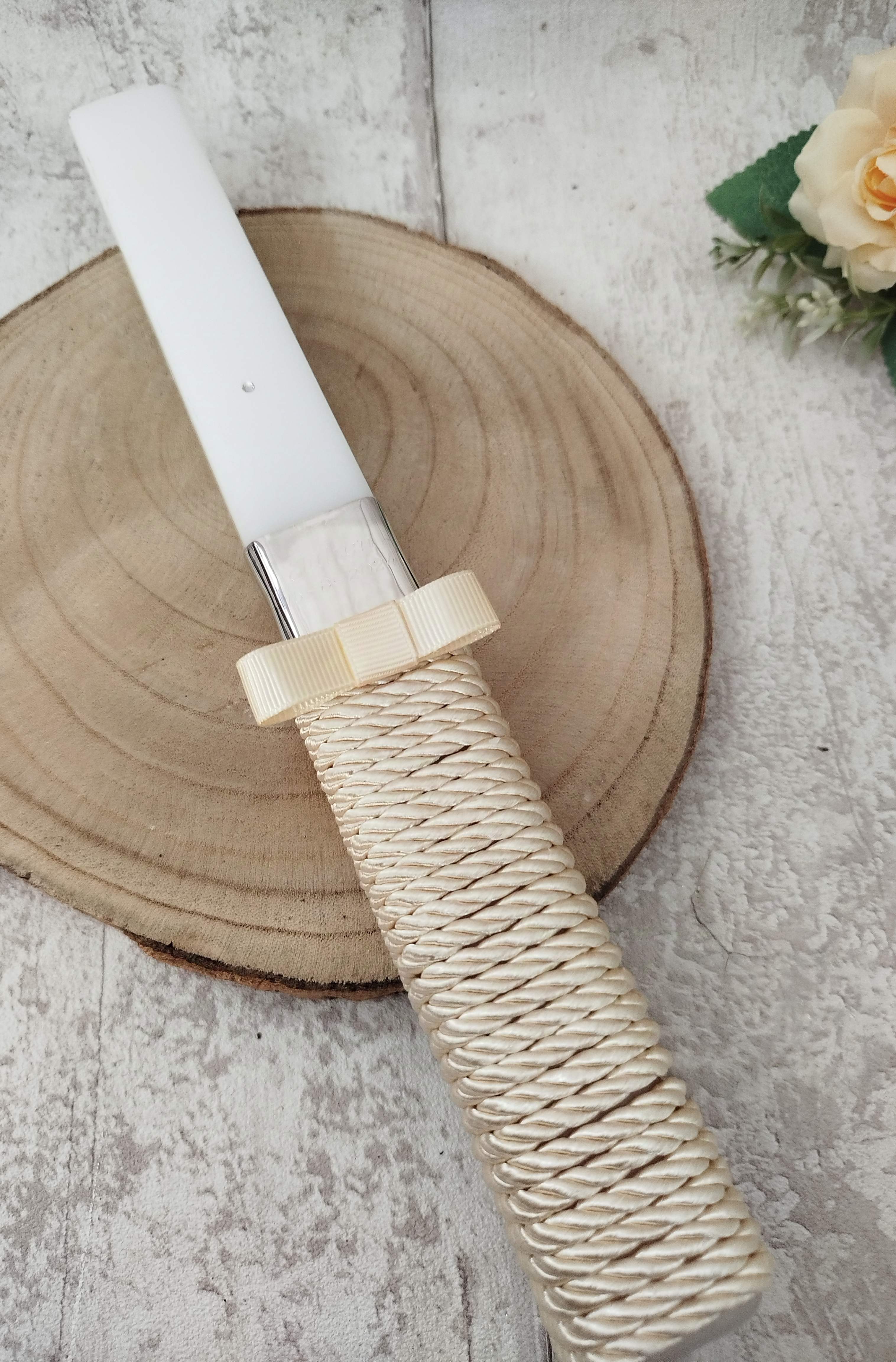 Vela com argola em prata