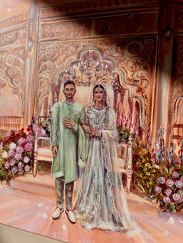 Live wedding painting KL Malaysia