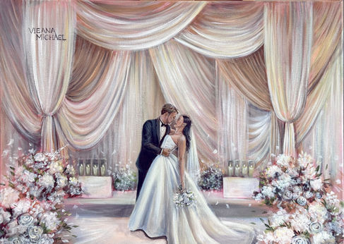 live painting, live event painting, live wedding painting