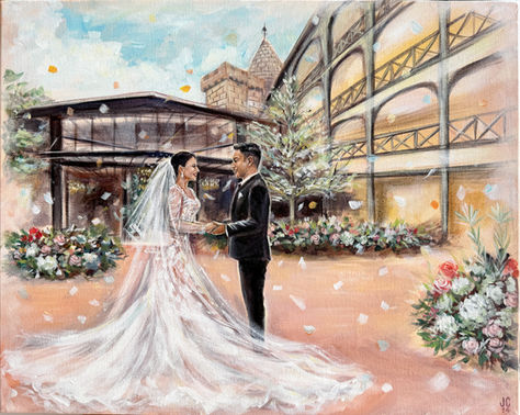 Live wedding painting KL Malaysia