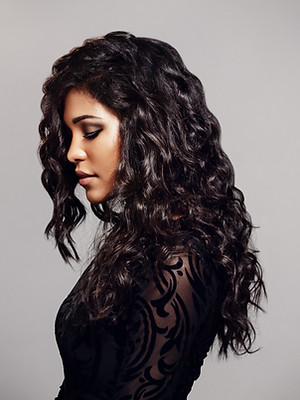 Female Model with Curly Hair