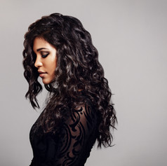 Female Model with Curly Hair