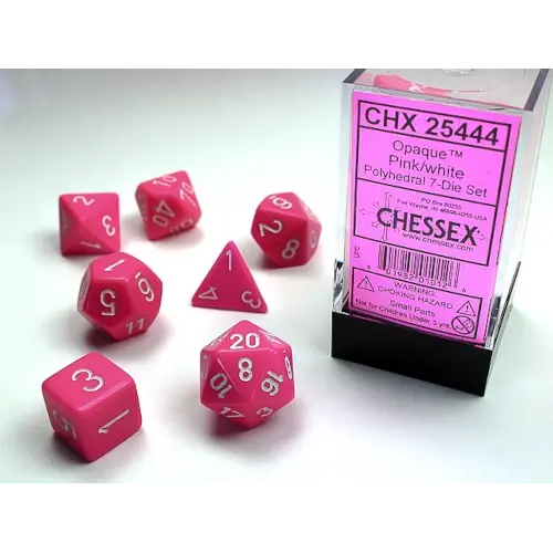 Chessex | Opaque | Blacklight Reactive | 7-Die Set