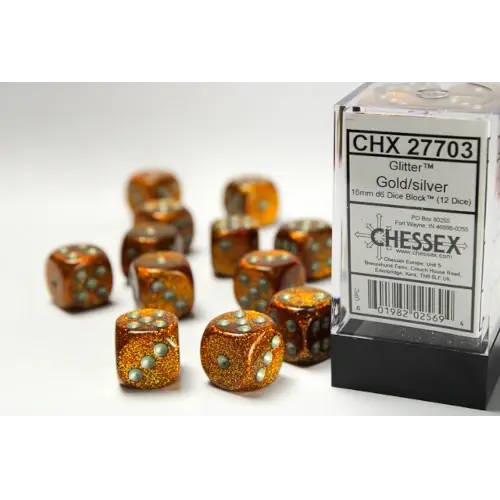 Chessex | Glitter | 12D6 | 16mm