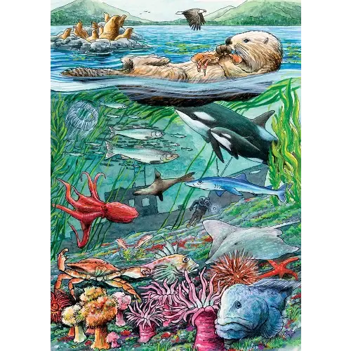 Cobble Hill | Life on the Pacific Ocean | 35PC Tray Puzzle