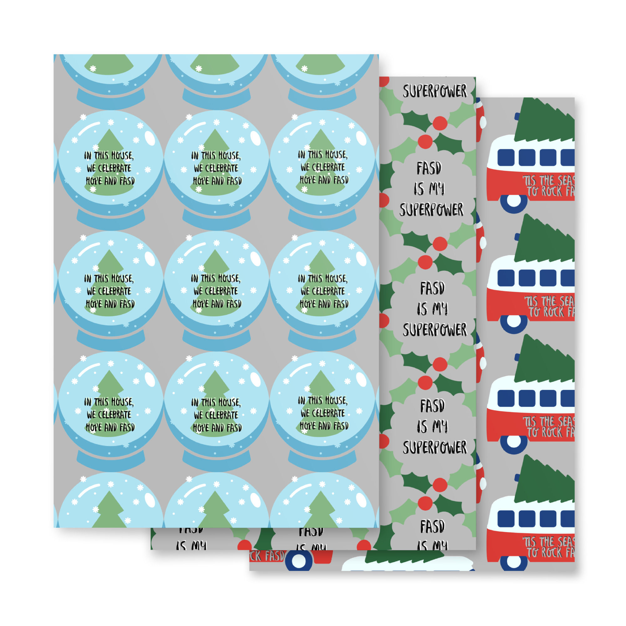 FASD Empowering Wrapping Paper (3 styles included!)