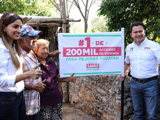 Mauricio Sahuí promete 200 mil acciones de vivienda