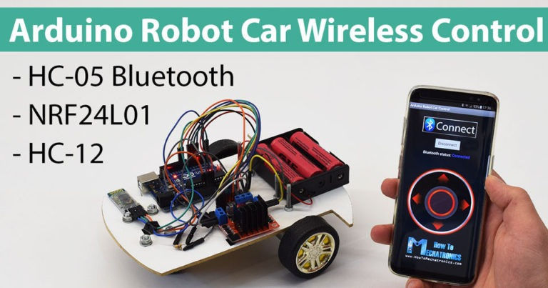 Arduino Robot Car Control Using HC-05 Bluetooth Module