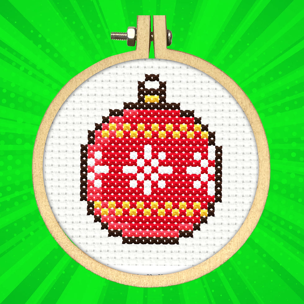 Christmas Bauble Mini Cross Stitch Kit