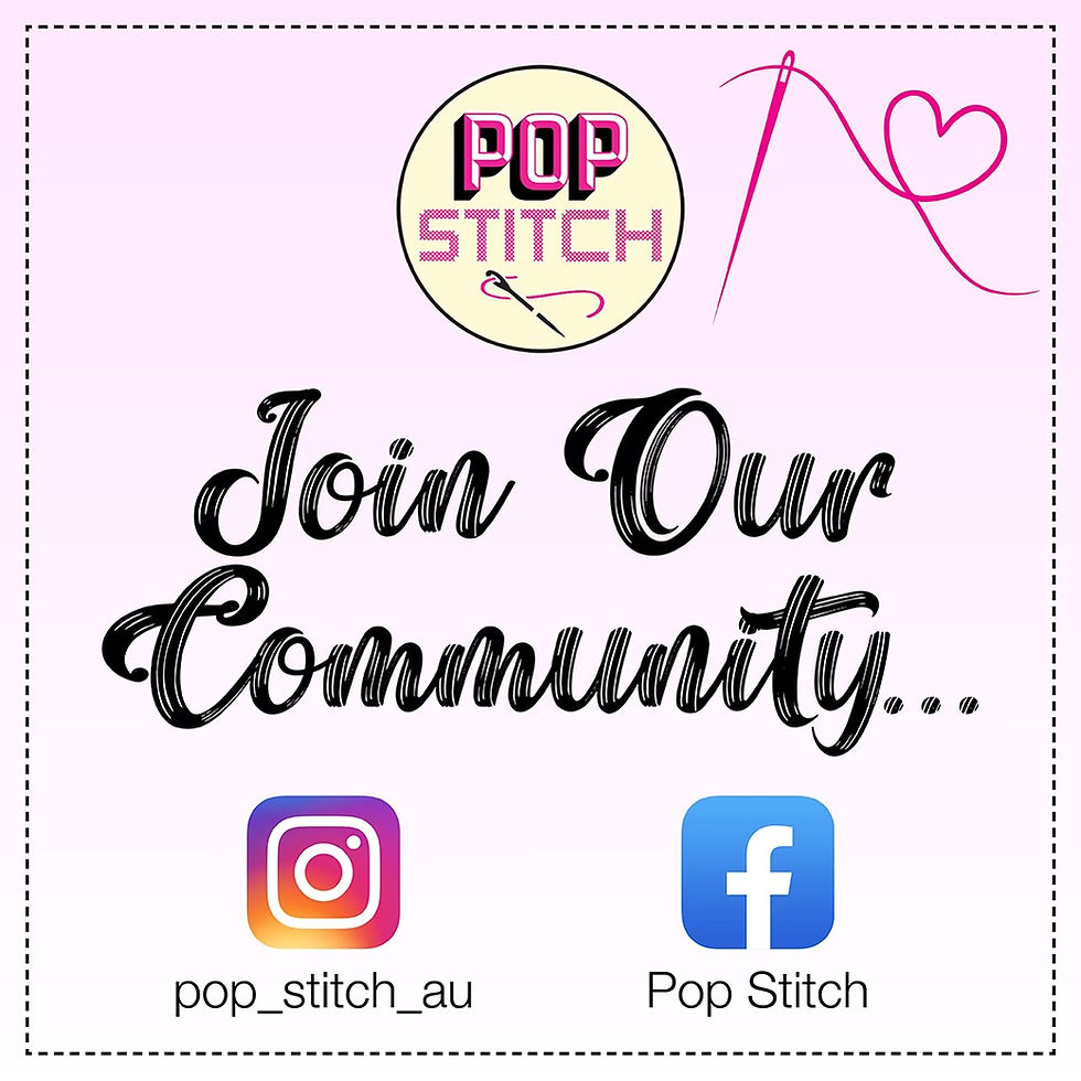 Thumbnail: PopStitch Spooky Bundle – 3 Halloween cross stitch kits Australia, glow-in-the-dark designs.