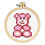 Thumbnail: MINI POP TEDDY BEAR - Modern Cross Stitch Kit