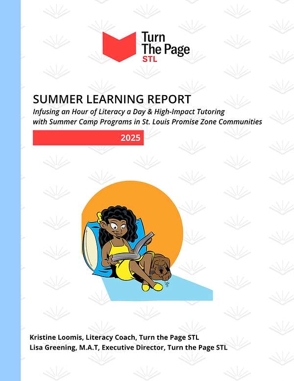 cover page 2025 Summer Learning Report.png