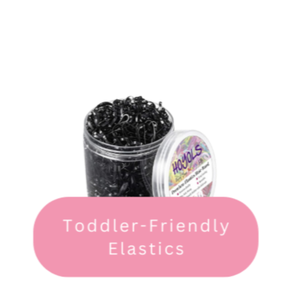 Toddler-Friendly Hair Elastics Ad