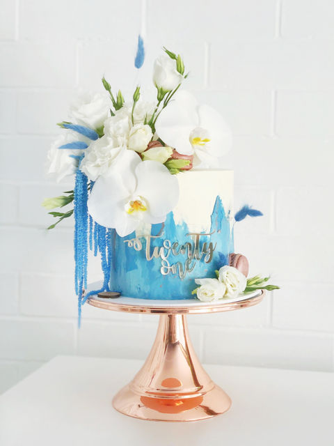 textured buttercream twenty first birthday cake. Brisbane cakes, Ipswich cakes, Logan cakes, Scenic Rim cakes