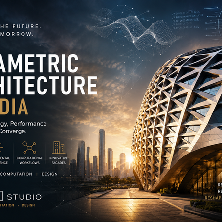 Parametric facade design in Delhi by rat[LAB] Studio