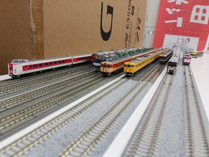 展示コーナーの岡山のＪＲ線です。