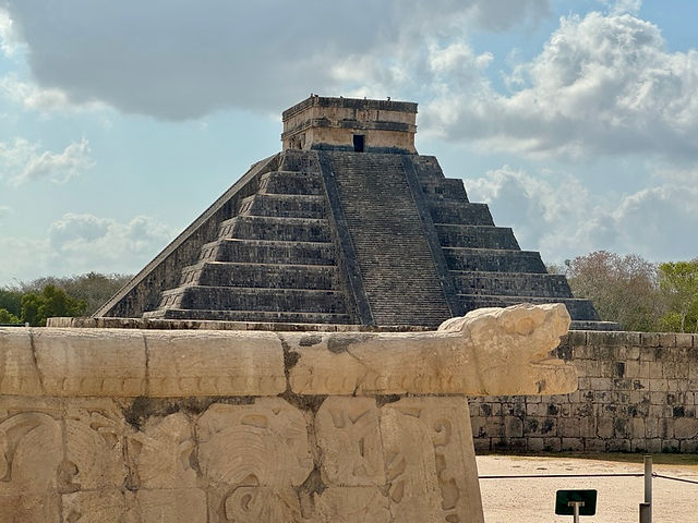 El Castillo From Ball Court