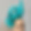 Thumbnail: Turquoise Silk Abaca  Sculptured Headpiece