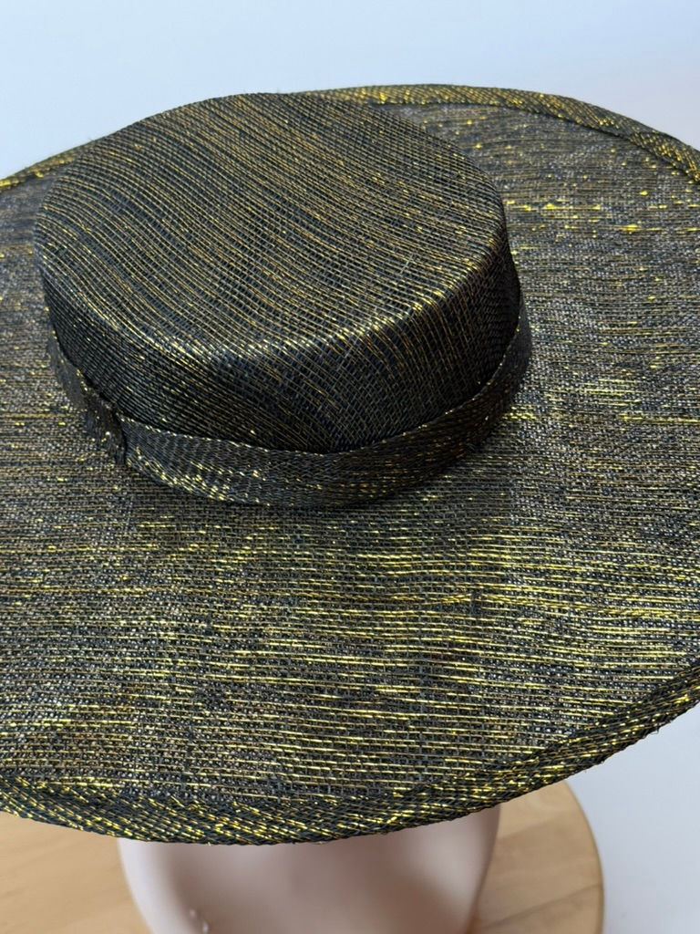 Thumbnail: SHIMMER - Black & Gold Boater