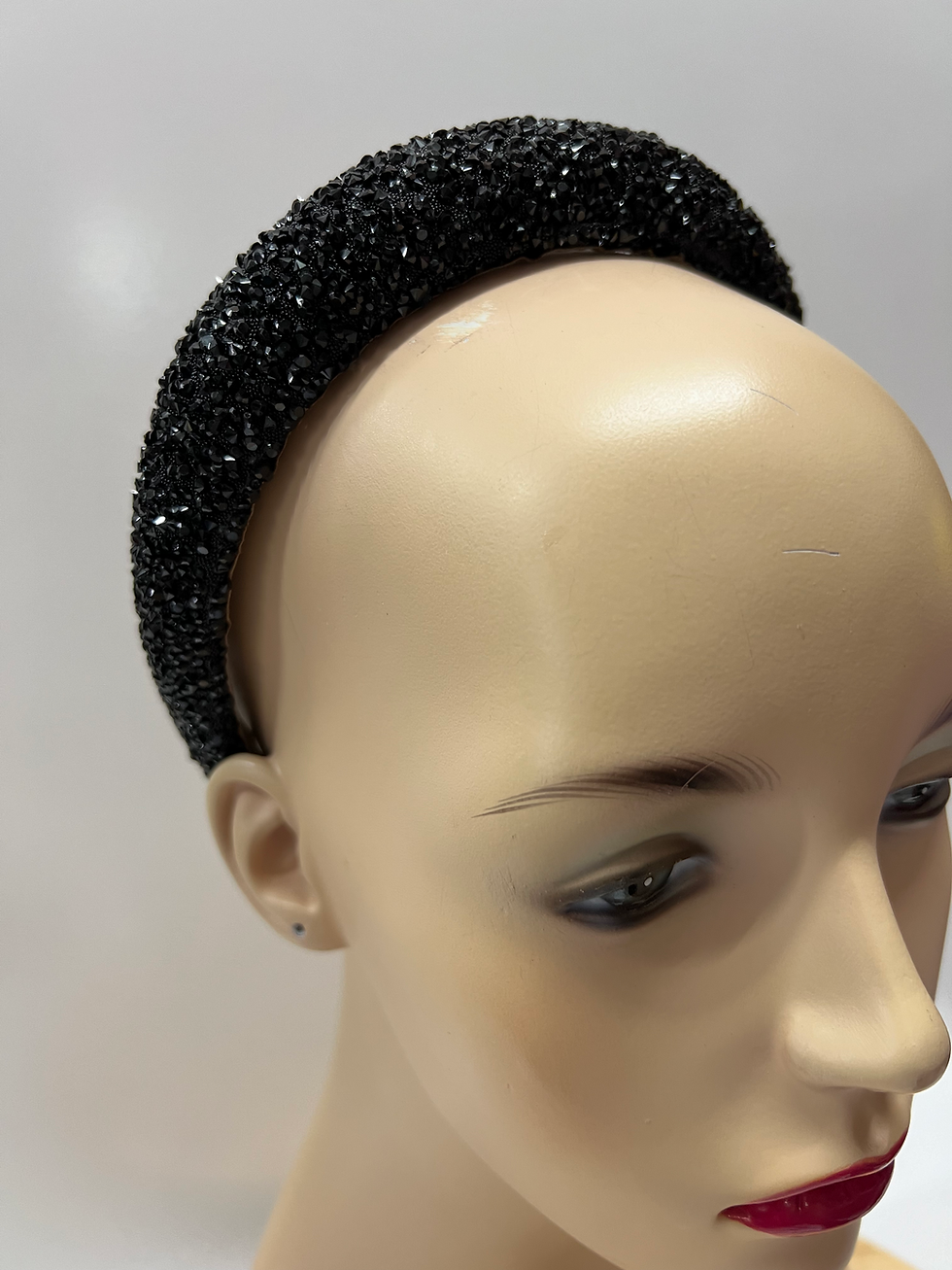 Thumbnail: Silver & Black Beaded Headband