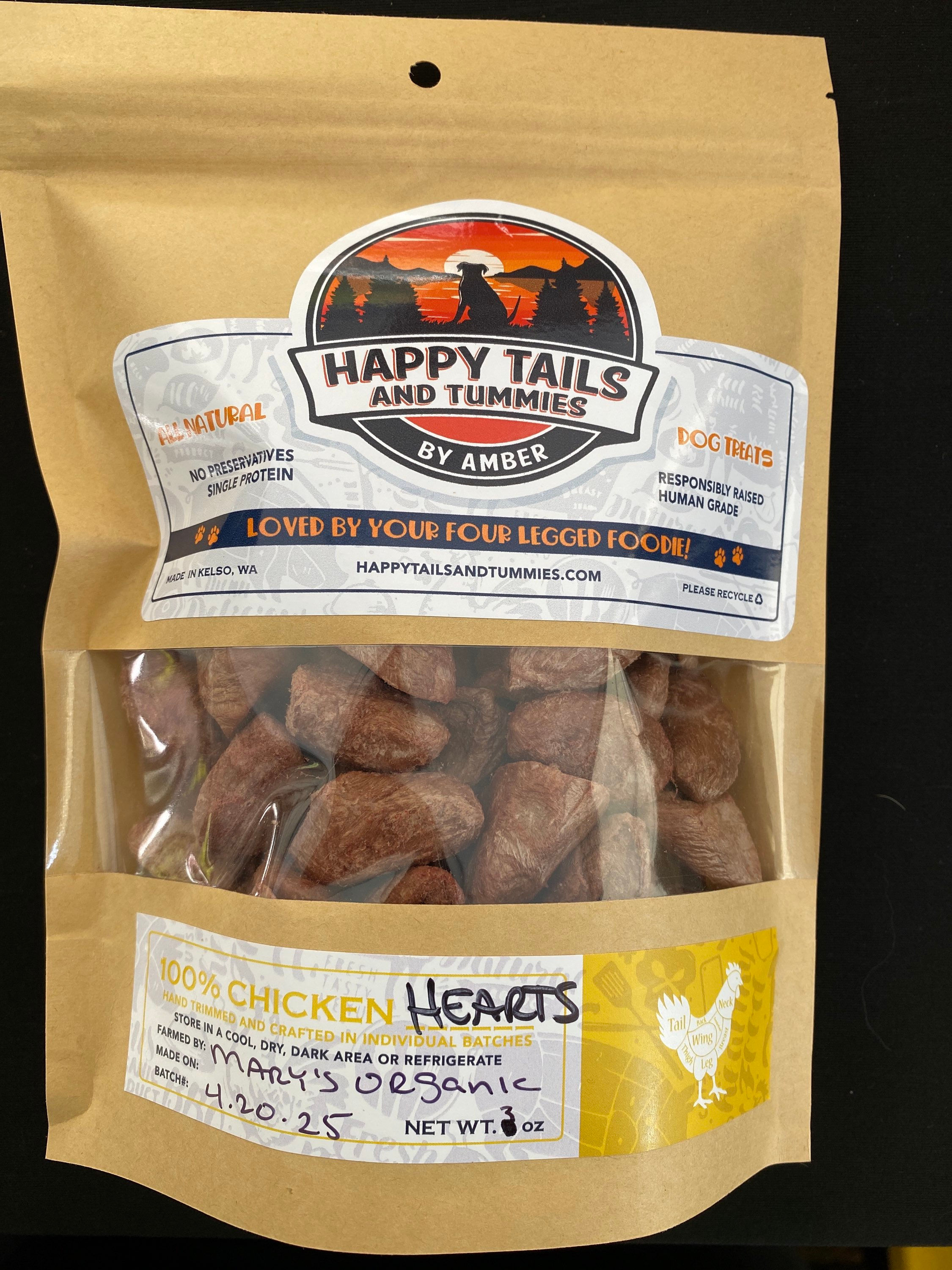 Freeze Dried Chicken Hearts